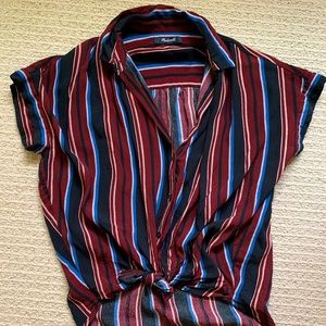 Madewell central Staley shirt in menford stripe